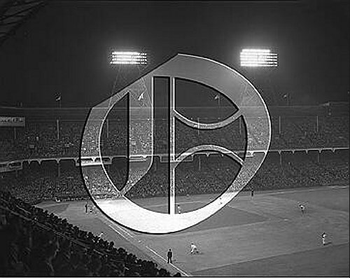 Night game action at Ebbets Field56N0373